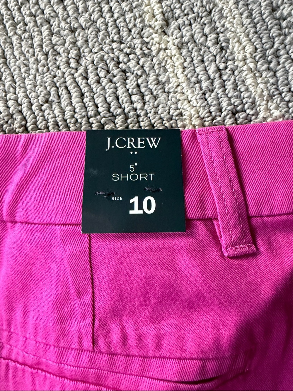 J. Crew Pink 5" Chino Short - Size 10
